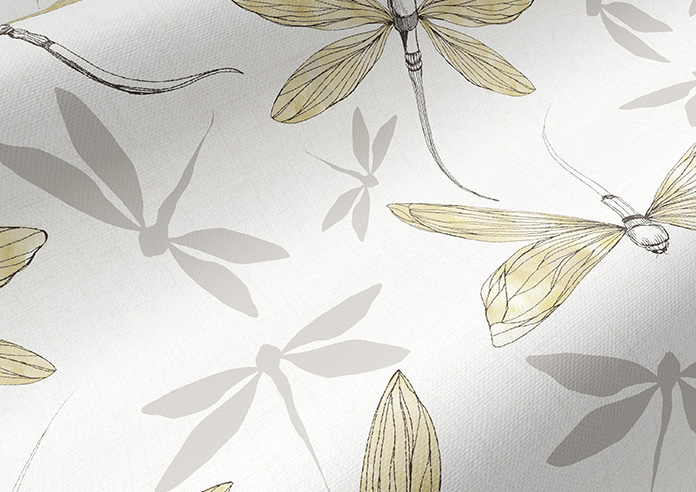 Dragonflies, Sunshine Yellow - Twist&Fit Roller Blind - Image 4